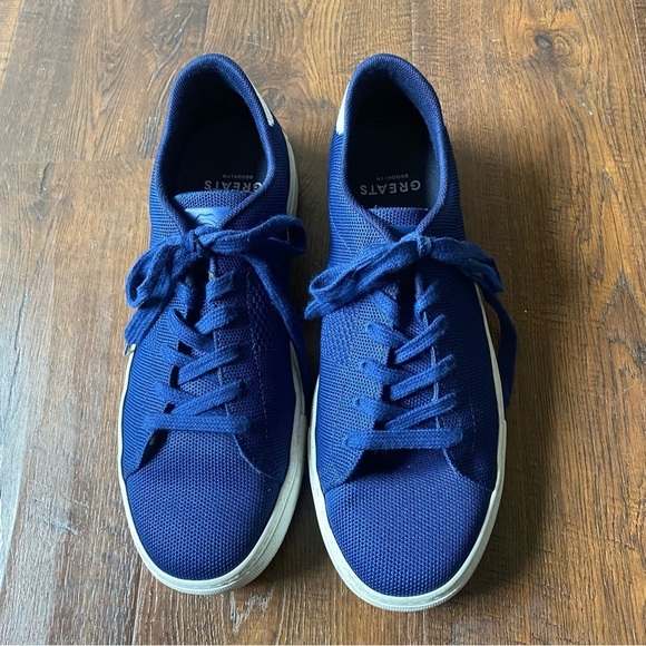 GREATS Men’s Brooklyn Royale Knit Navy Blue SZ 9.5 - Picture 2 of 12